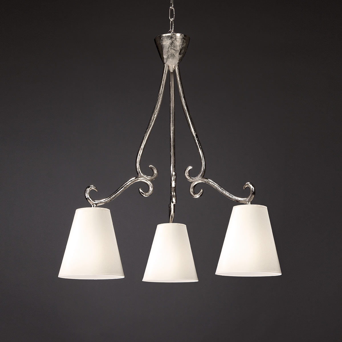 Lustre Métal Recouvert De Ratan Synthétique 40cm Ernico